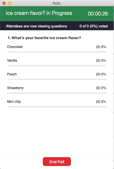 zoom poll