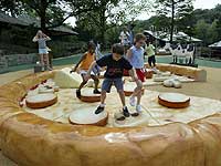 Giant foam pizza at Kids' Farm