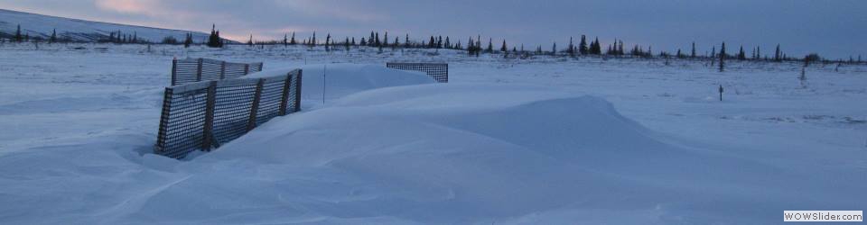 Winter snow fences