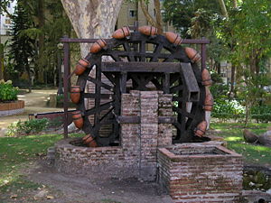 noria in Spain:http://en.wikipedia.org/wiki/Noria